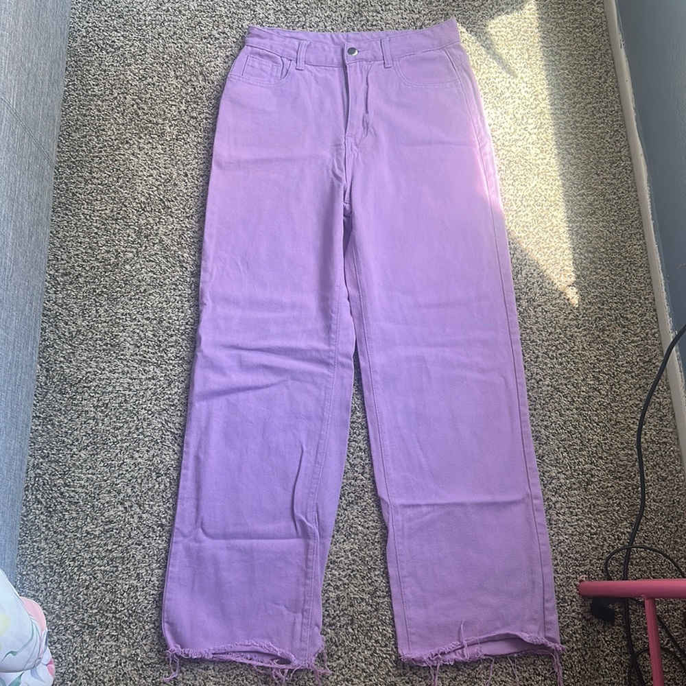 Purple Jeans,Women’s Medium, Baggy High waisted, Never worn